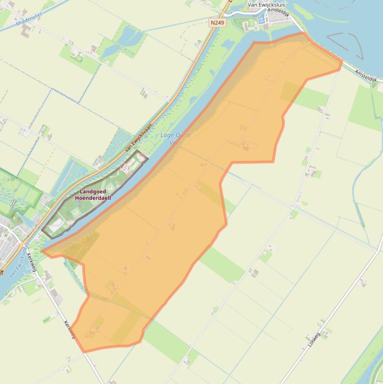 Kaart van postcodegebied 1761JM.