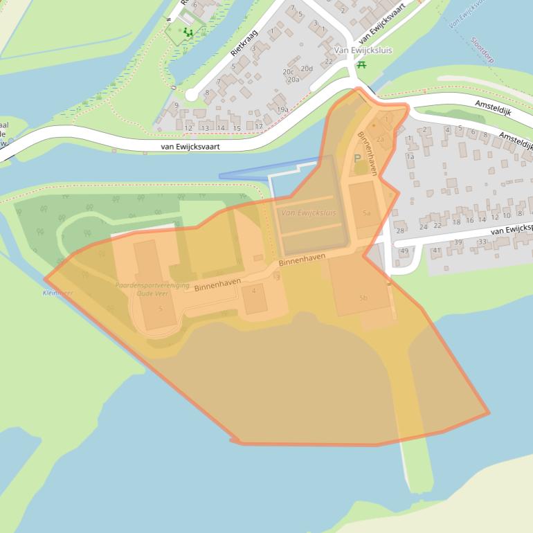 Kaart van postcodegebied 1761JR.