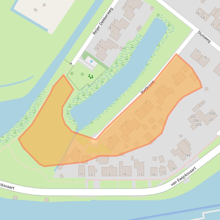 Kaart van postcodegebied 1761JT.