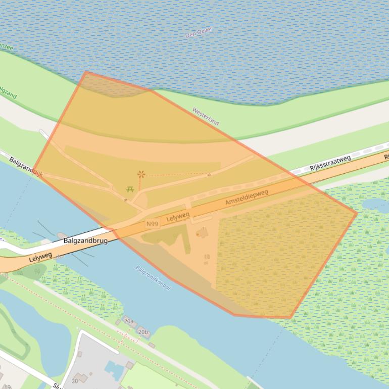 Kaart van postcodegebied 1761JW.