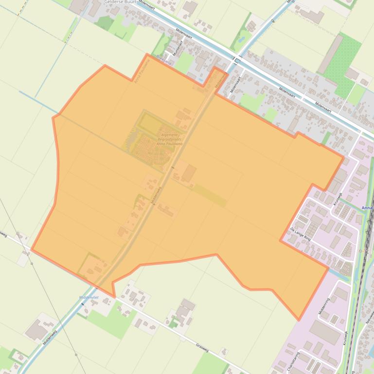 Kaart van postcodegebied 1761LD.