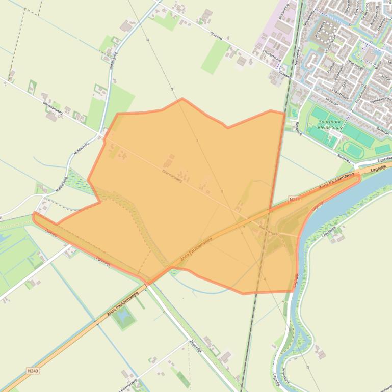 Kaart van postcodegebied 1761LK.