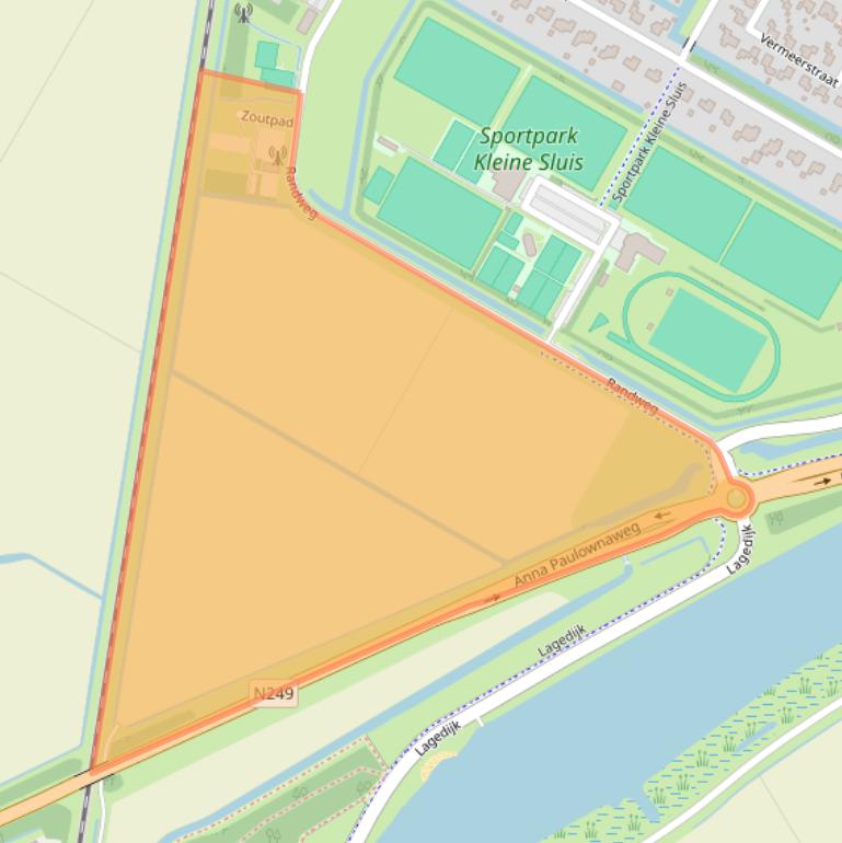 Kaart van postcodegebied 1761LS.