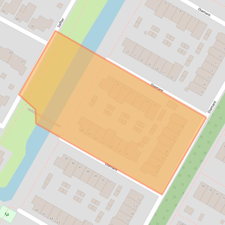 Kaart van postcodegebied 1761VB.