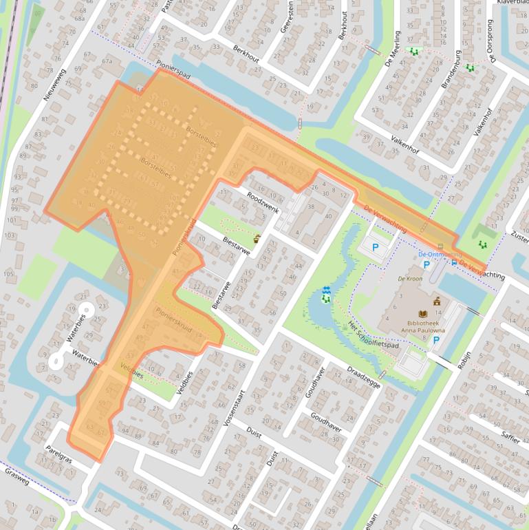 Kaart van postcodegebied 1761VN.