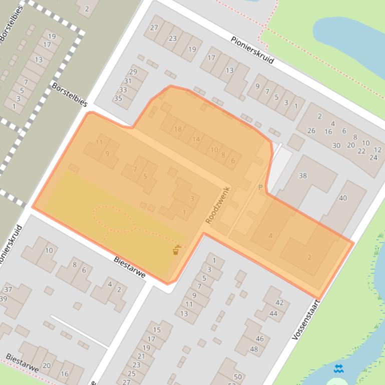 Kaart van postcodegebied 1761VR.