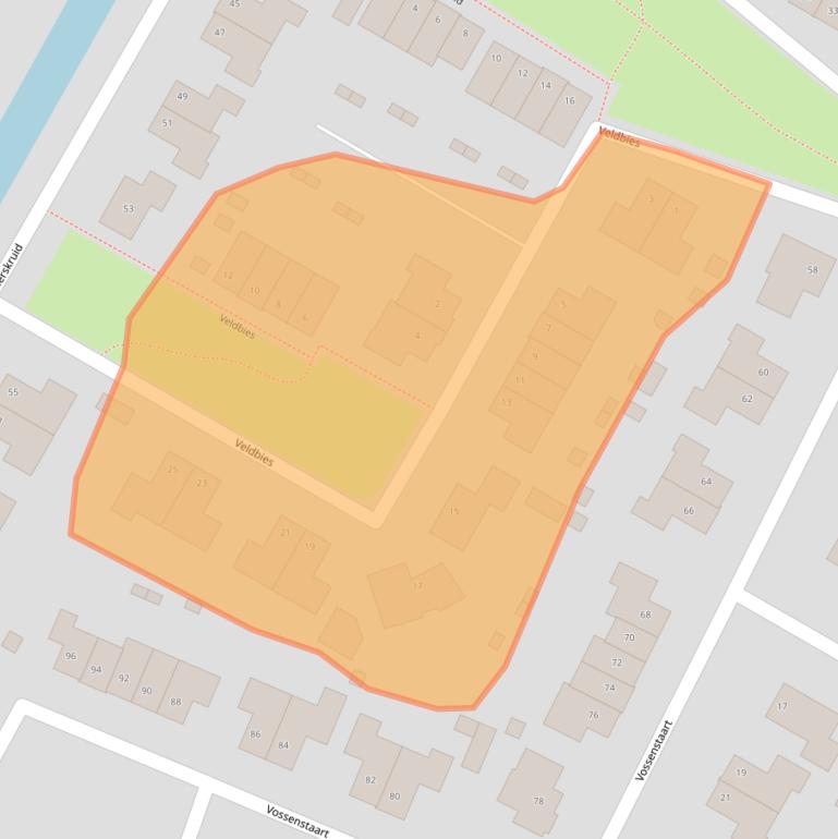 Kaart van postcodegebied 1761VX.