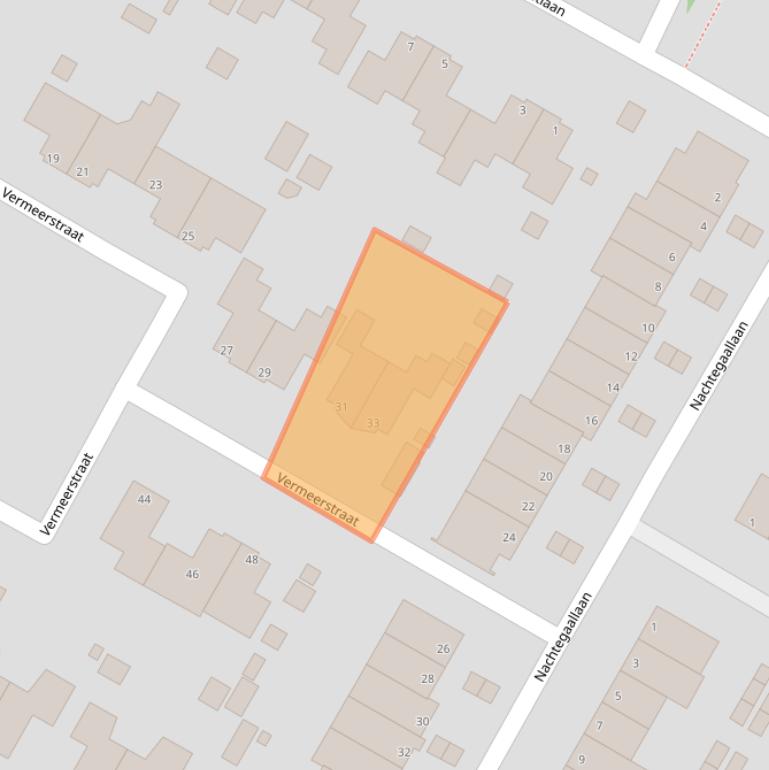 Kaart van postcodegebied 1761WP.