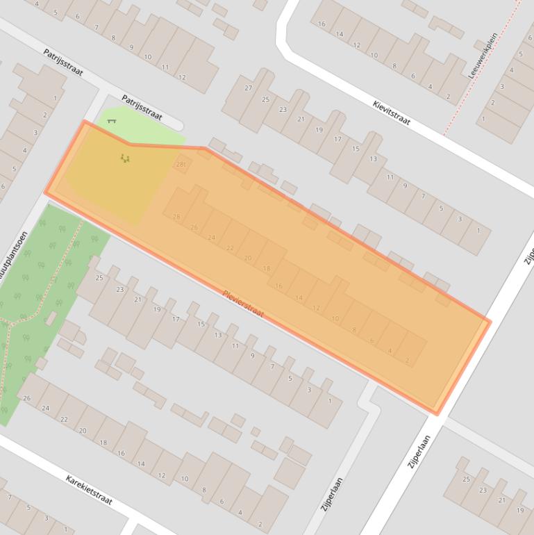Kaart van postcodegebied 1761XN.
