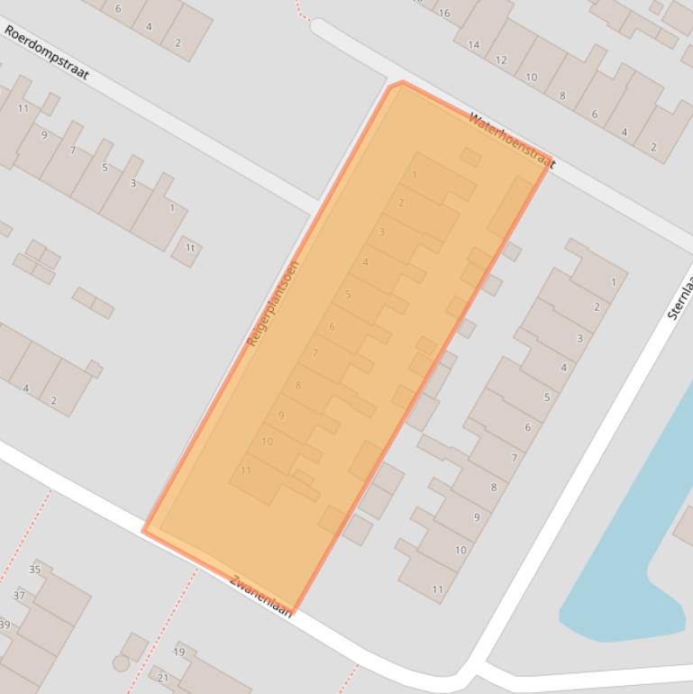 Kaart van postcodegebied 1761ZP.
