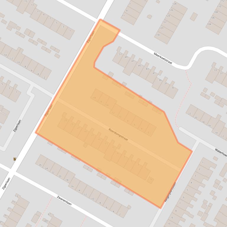 Kaart van postcodegebied 1761ZR.