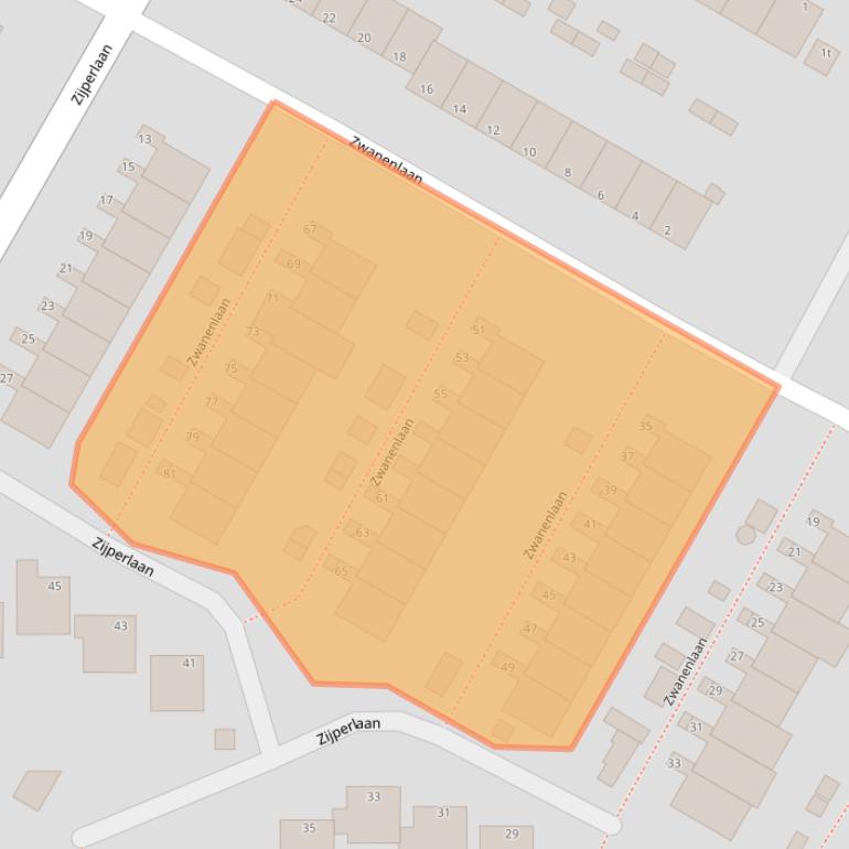 Kaart van postcodegebied 1761ZT.