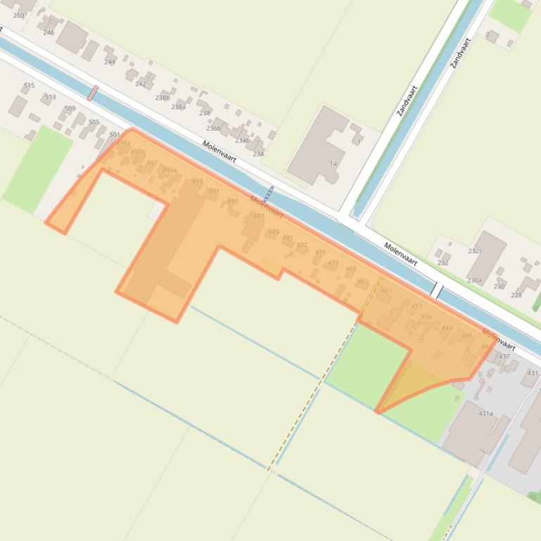 Kaart van postcodegebied 1764AT.