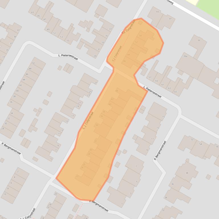 Kaart van postcodegebied 1764EZ.