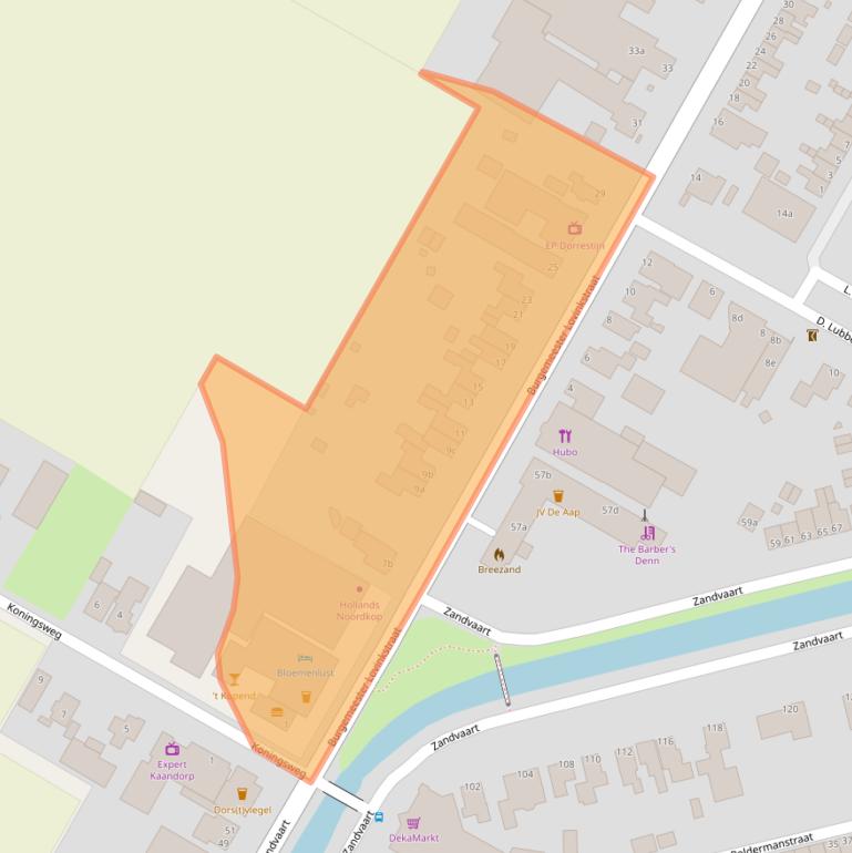 Kaart van postcodegebied 1764GA.