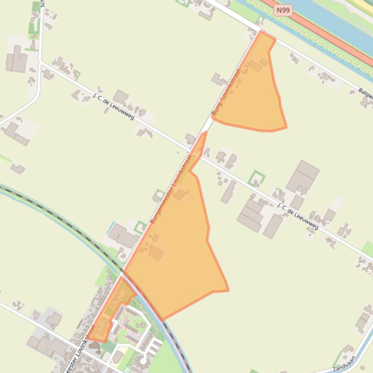 Kaart van postcodegebied 1764GH.