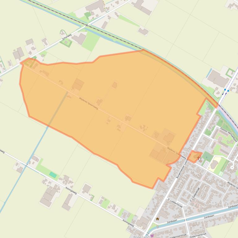 Kaart van postcodegebied 1764GK.