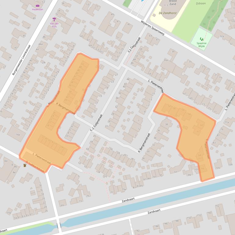 Kaart van postcodegebied 1764GV.