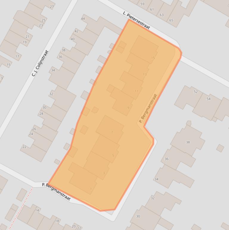 Kaart van postcodegebied 1764GW.