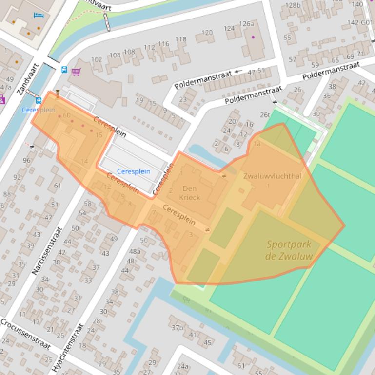 Kaart van postcodegebied 1764HD.