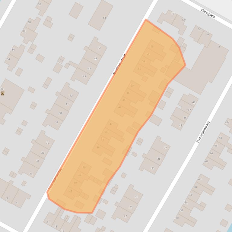 Kaart van postcodegebied 1764HJ.