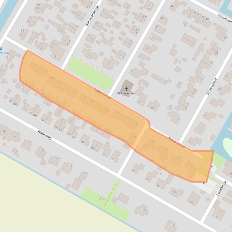 Kaart van postcodegebied 1764HP.