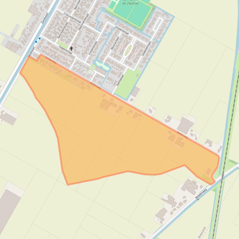 Kaart van postcodegebied 1764HR.