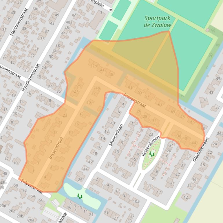 Kaart van postcodegebied 1764HT.