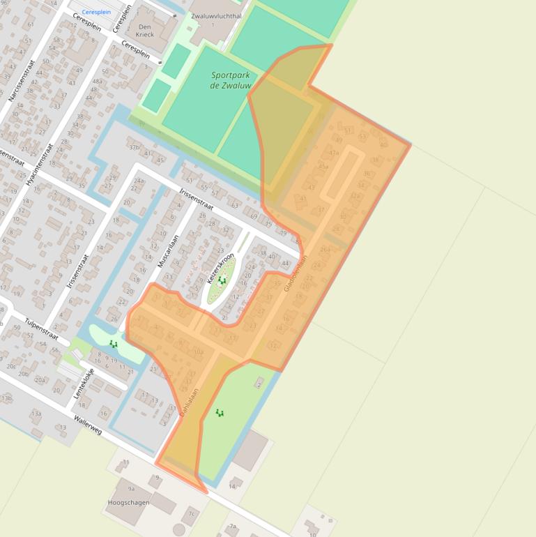 Kaart van postcodegebied 1764HZ.