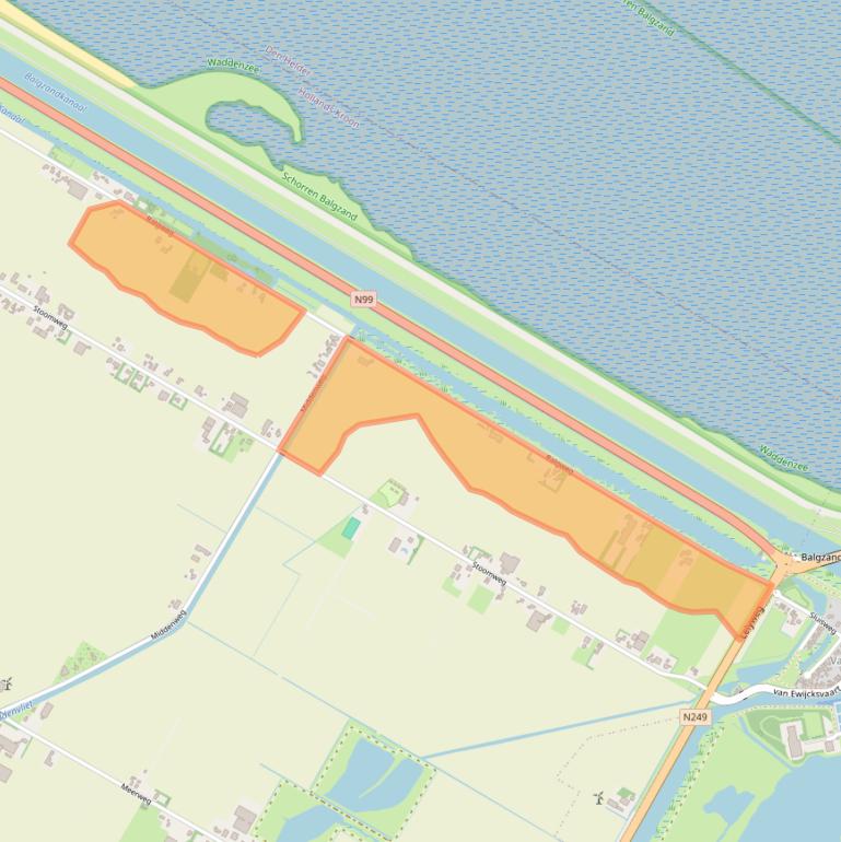 Kaart van postcodegebied 1764KA.