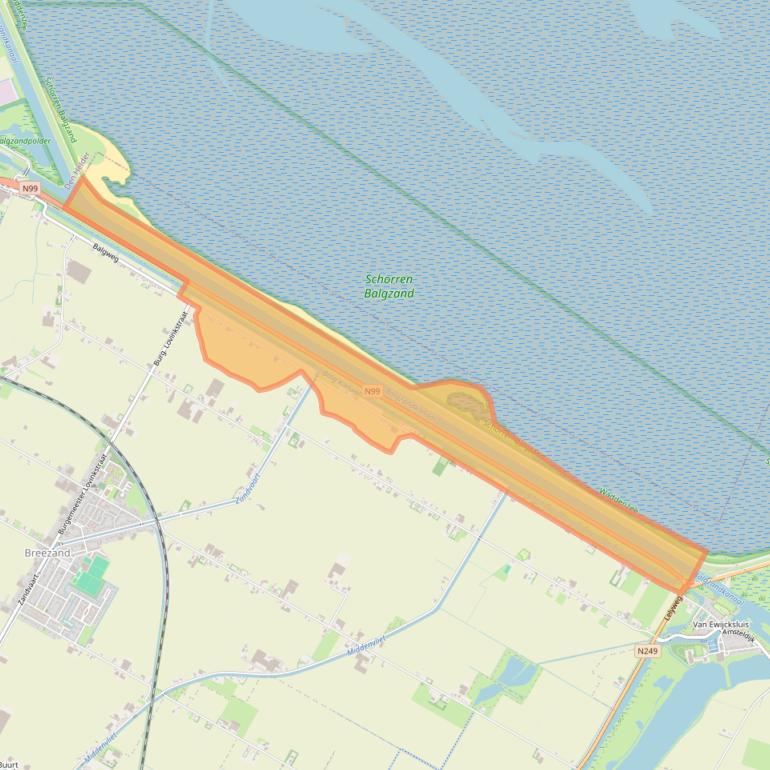 Kaart van postcodegebied 1764KB.