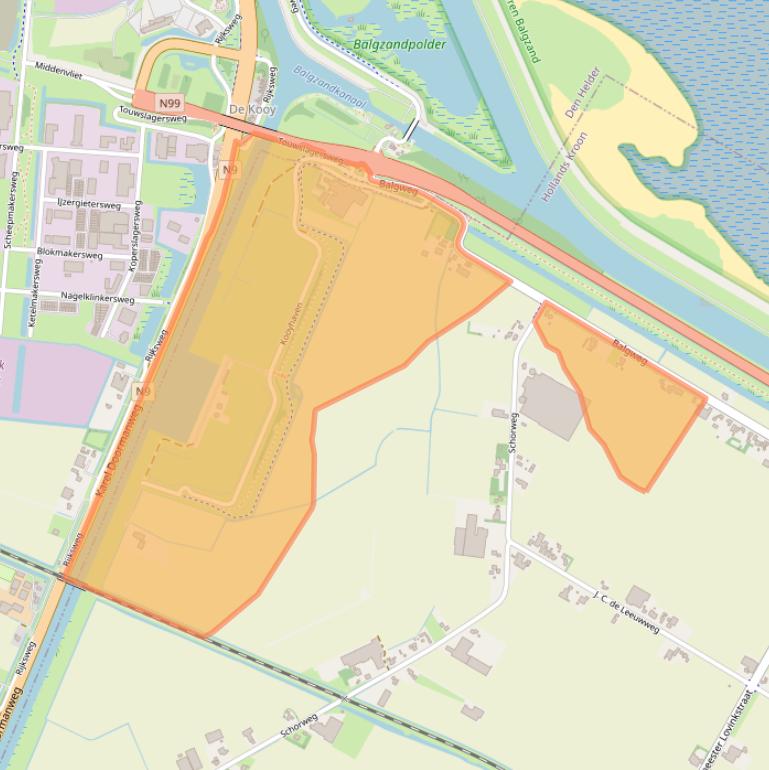 Kaart van postcodegebied 1764KD.