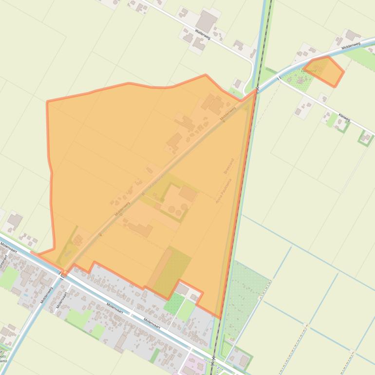 Kaart van postcodegebied 1764KL.