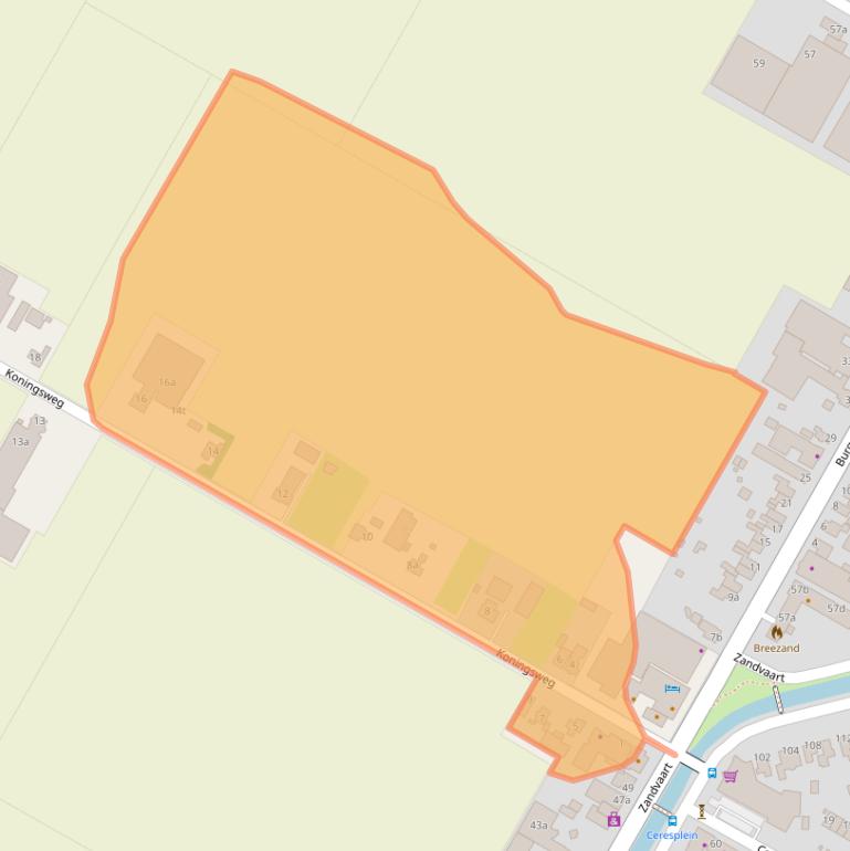 Kaart van postcodegebied 1764MH.