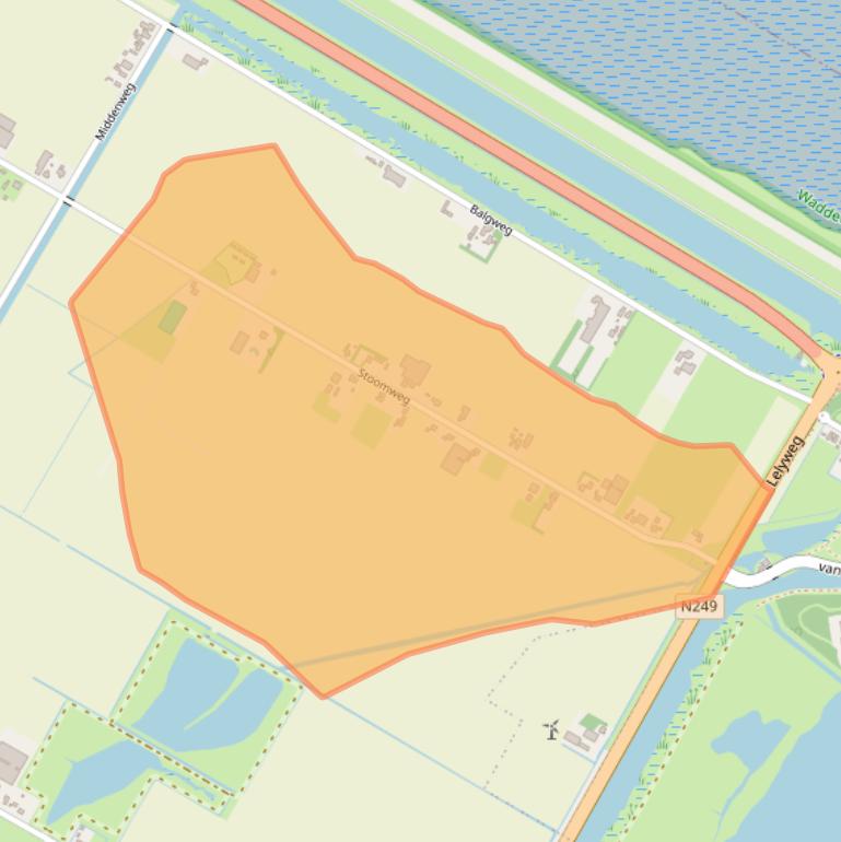 Kaart van postcodegebied 1764NA.