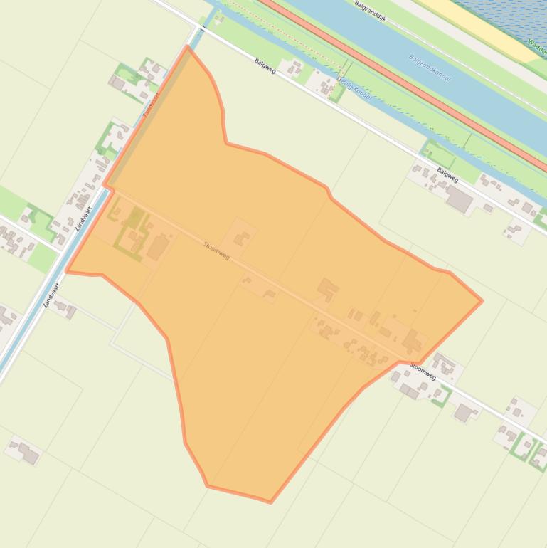 Kaart van postcodegebied 1764ND.