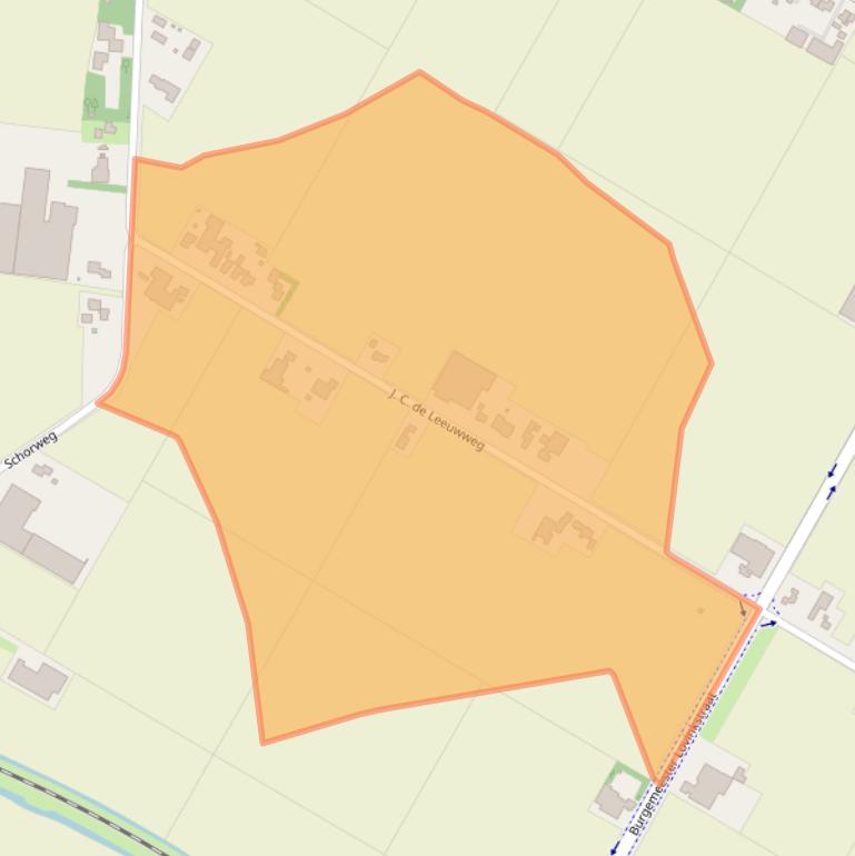 Kaart van postcodegebied 1764NH.