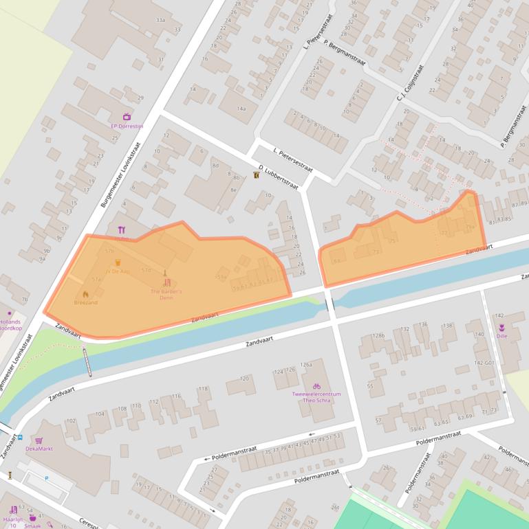 Kaart van postcodegebied 1764NL.