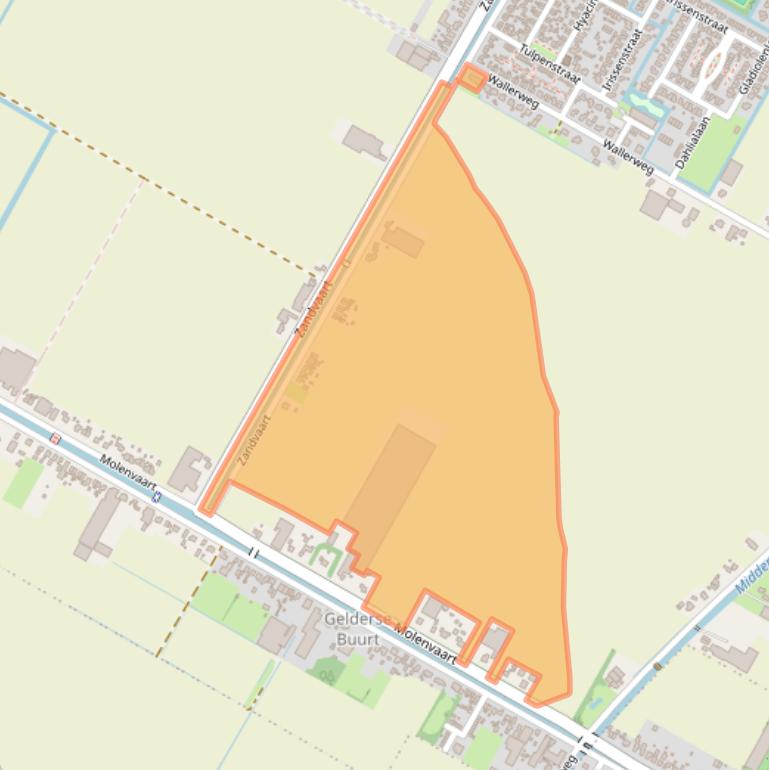 Kaart van postcodegebied 1764NR.