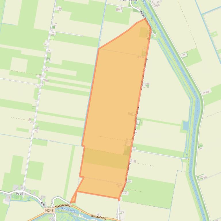 Kaart van postcodegebied 1766EC.