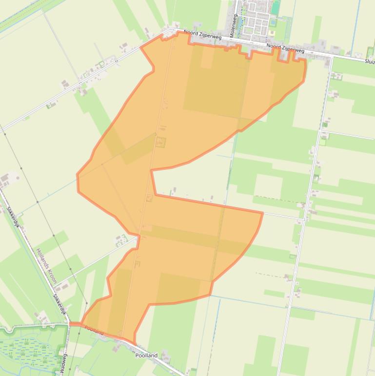 Kaart van postcodegebied 1766GH.