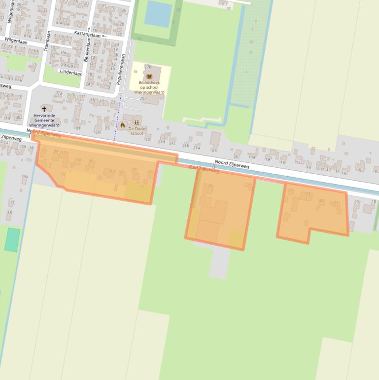 Kaart van postcodegebied 1766HB.