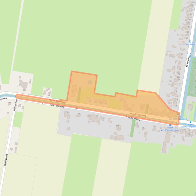 Kaart van postcodegebied 1766HH.