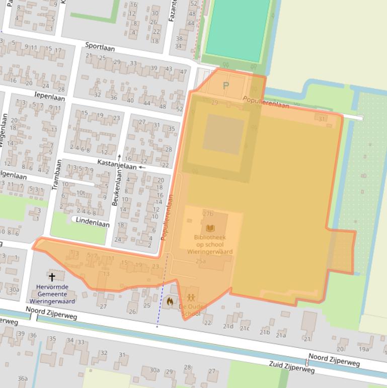 Kaart van postcodegebied 1766JD.