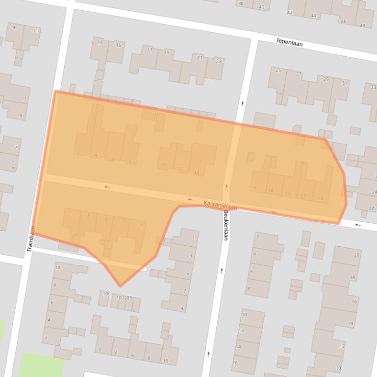 Kaart van postcodegebied 1766JJ.