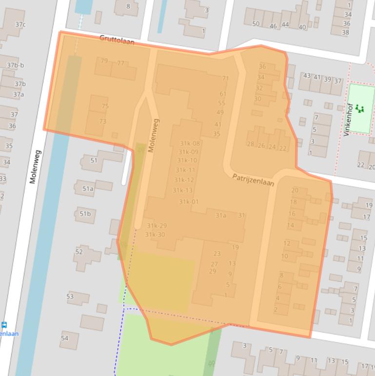 Kaart van postcodegebied 1766JT.