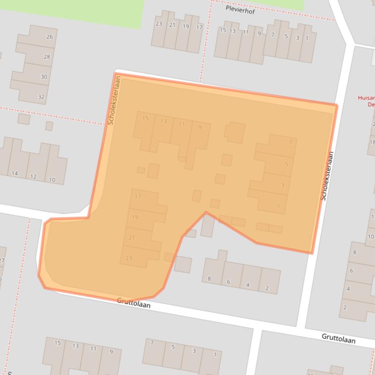 Kaart van postcodegebied 1766JX.