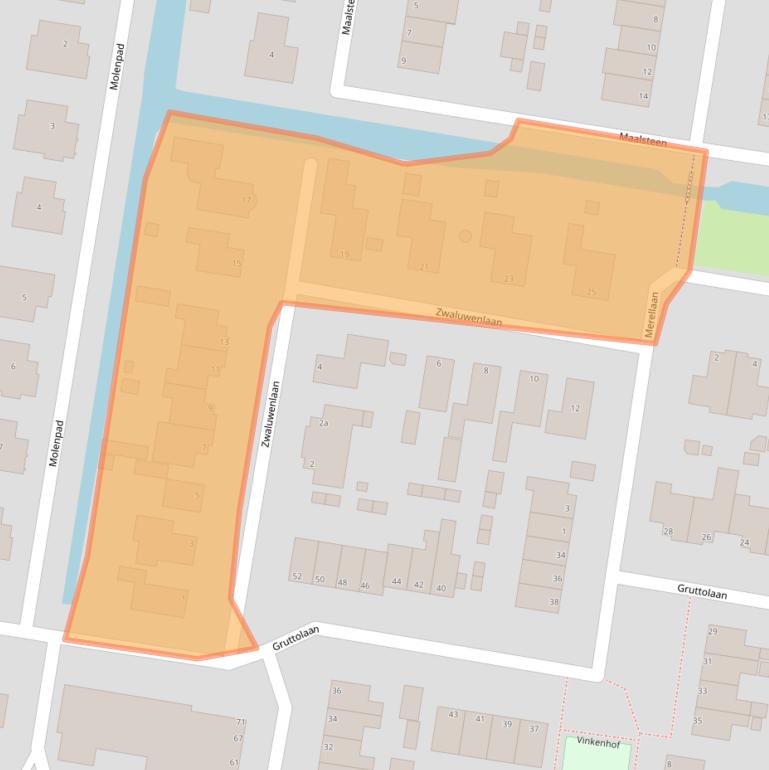 Kaart van postcodegebied 1766KB.