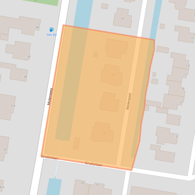 Kaart van postcodegebied 1766KM.