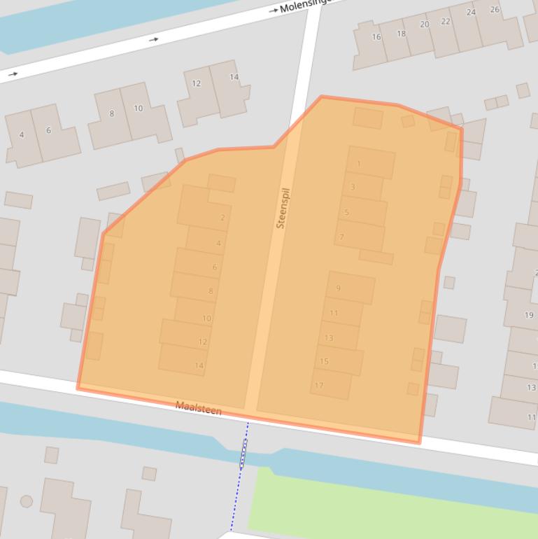 Kaart van postcodegebied 1766KR.